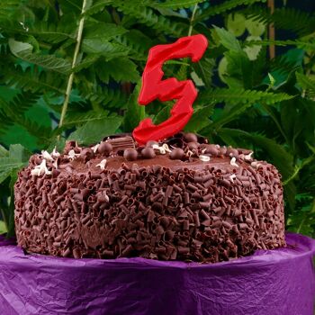 Numéro de gâteau de dinosaure 2