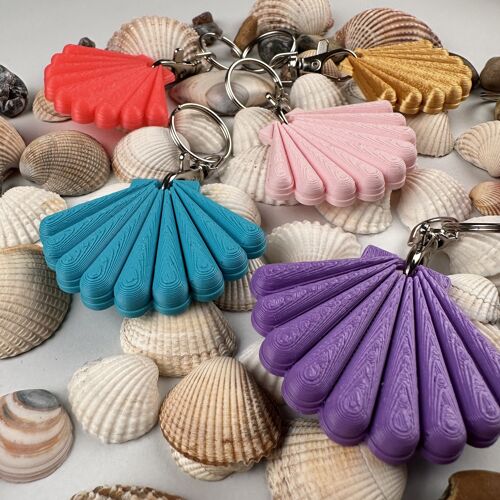 Mermaid Alphabet, Shell and Starfish Keyrings *REFILL PACK*