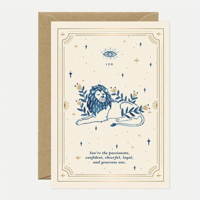 Greeting cards - Gold Leo