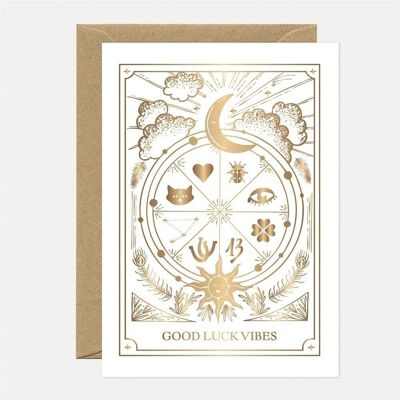 Greeting cards - Gold Good Luck