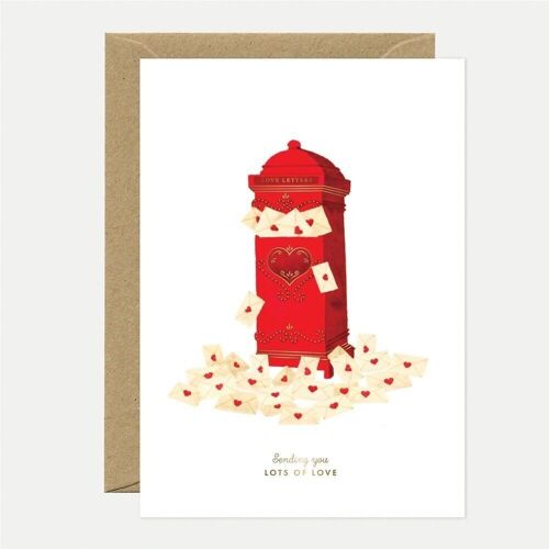 Greeting cards - Gold Love mails