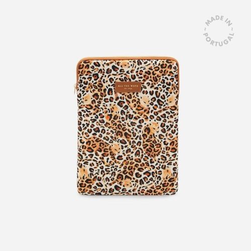 Laptop sleeve 13" leopard // CLEARANCE 50% OFF