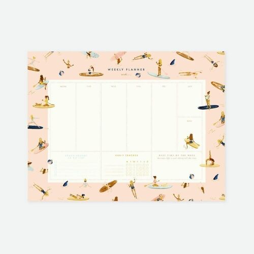 Paddle girls Weekly Planner // CLEARANCE 50% OFF