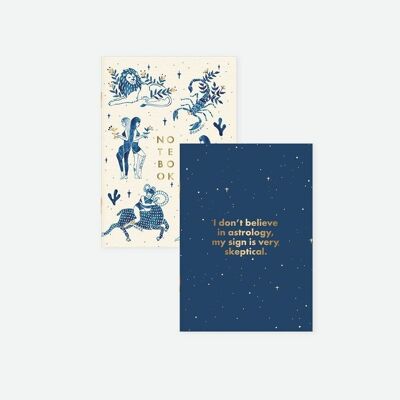 Pocket Notebook DUO - Skeptical NB // CLEARANCE 50% OFF