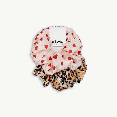 Scrunchies | Duo Cuore & Leopardo