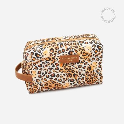 Borsa da toilette Leopard // SALDI 40% DI SCONTO