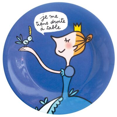 PRINCESS DESSERT PLATE ''I STAND STRAIGHT...'' Ø 20cm