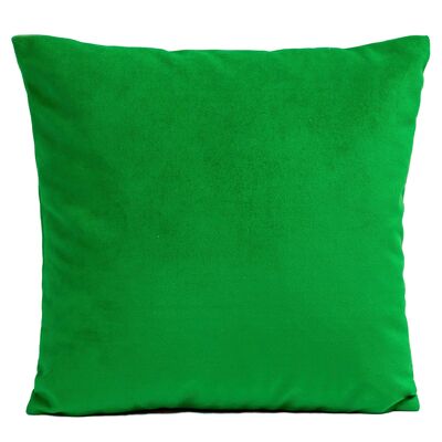 Einfarbiges Kissen in leuchtendem Grün