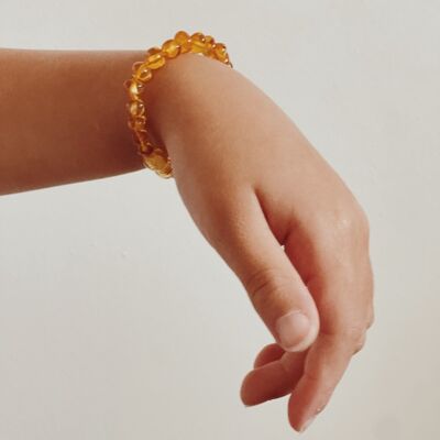 Baby amber bracelet, honey