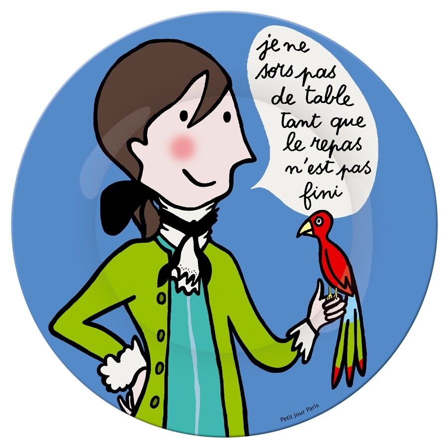 PIATTO DESSERT PRINCE ''NON LASCERO' LA TAVOLA...'' Ø 20cm