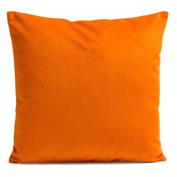 Coussin Uni Orange vif 2