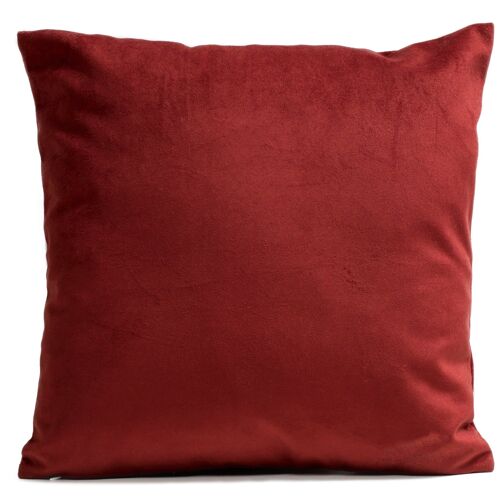 Coussin Uni Rouge Grenat