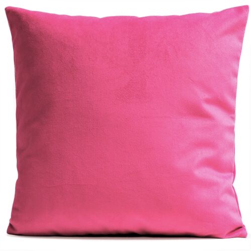 Coussin Uni Rose vif