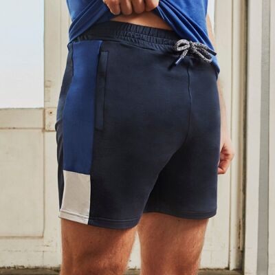 PANTALONCINI SPORTIVI IN TENCEL COLORBLOCK