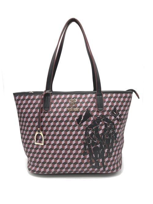 Eco-leather tote shopper bag, brand Harvey Miller Polo Club, art. TRI001.016