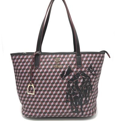 Eco-leather tote shopper bag, brand Harvey Miller Polo Club, art. TRI001.016