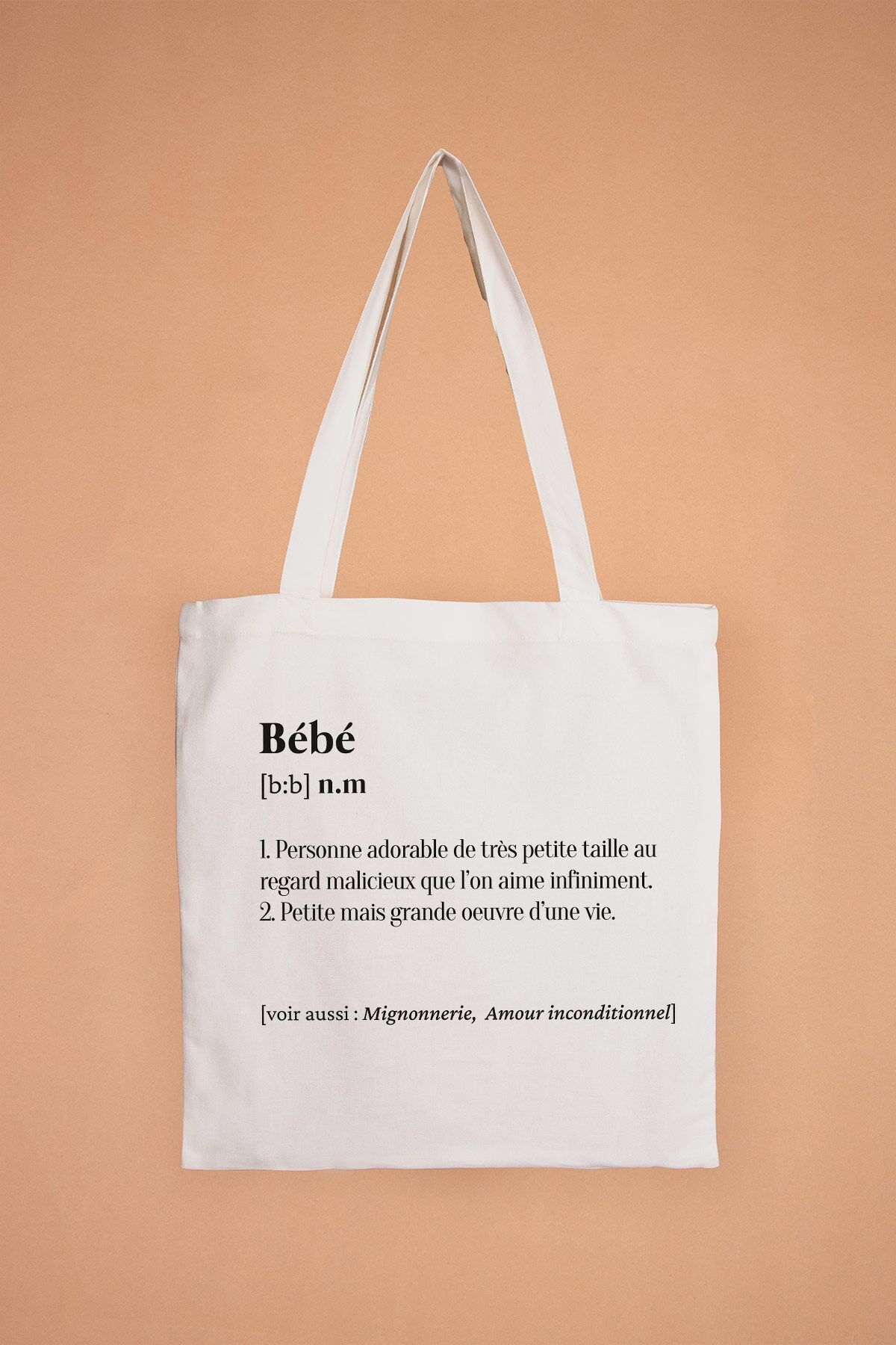 Tote Bag définition Bébé 100% coton