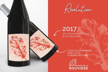 RÉVOLUTION 2017 - Vin Rouge Biologique - Côtes du Rhône