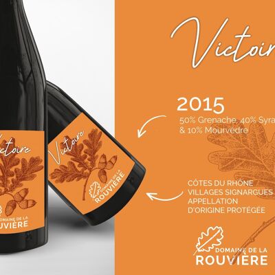VICTORY 2015 - Organic Wine - Côtes du Rhône Villages Signargues