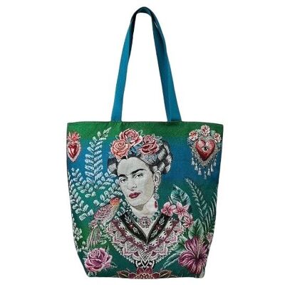 Borsa tote jacquard, Artista smeraldo