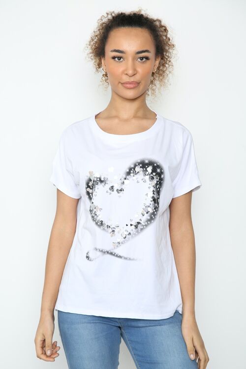 T-Shirt with heart design