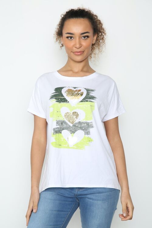 Brush Heart design t-shirt