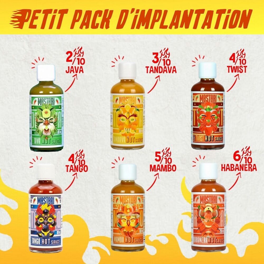 Petit Pack d'implantation Sauce Piquante / Hot sauce 🌶️