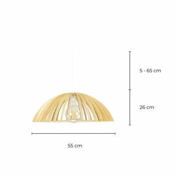 Suspension en bois de peuplier Sonigo Petit Modèle 12