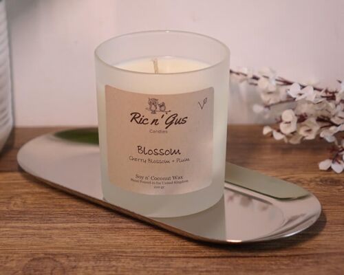 Blossom Scented Candle (Cherry blossom + Plum) Soy & Coconut Wax