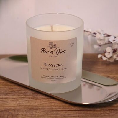 Blossom Scented Candle (Cherry blossom + Plum) Soy & Coconut Wax