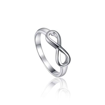 Bague acier infini taille 19