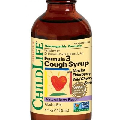 CLE Formula 3 Cough Syrup Berry