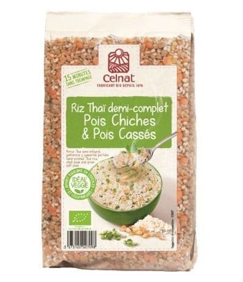 RIZ THAI DEMI-COMPLET POIS CHICHES & POIS CASSES