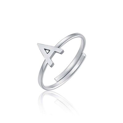 Steel ring with letter a