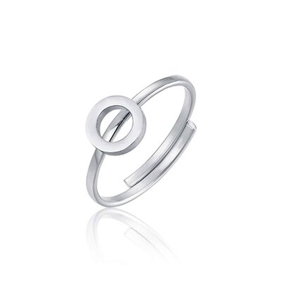Steel ring with letter o