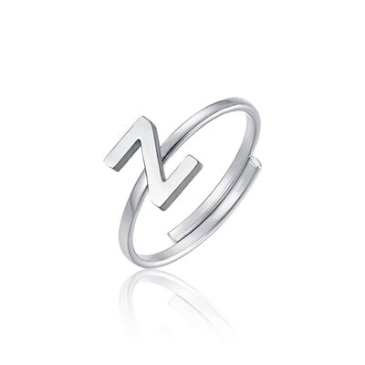Steel ring with letter z