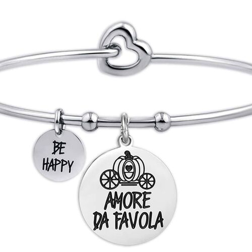 Bracciale in acciaio amore da favola