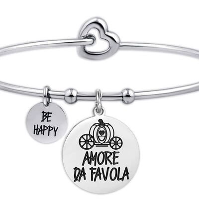 Fairytale love steel bracelet
