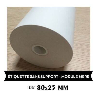 LABEL without support 80x25mm - mother module - for GRAVITY equipment