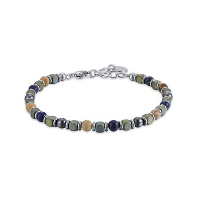 Steel bracelet with multicolor stones 3