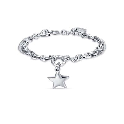 Steel bracelet with star 1