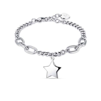 Bracelet en acier avec étoile 4