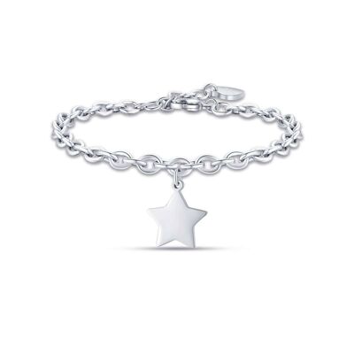 Steel bracelet with star 5