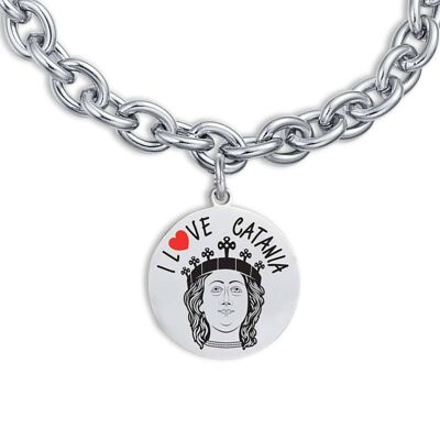 I love Catania 1 steel bracelet