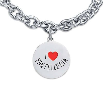 Ich liebe Pantelleria-Stahlarmband