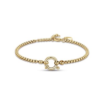 Bracciale in acciaio ip gold 5