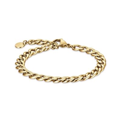 IP gold 8 steel bracelet