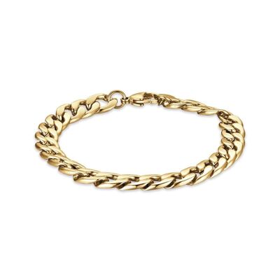 Brazalete de acero IP oro 13