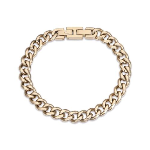 Bracciale in acciaio ip gold 15