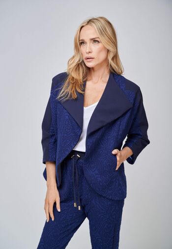 Veste blazer en jersey jacquard Rhea 2